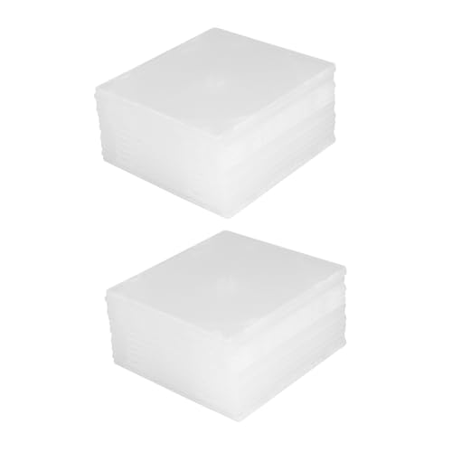 Cabilock 20piezas Caja De Almacenamiento Cd Transparente Unidades Funda Cd Dvd Organizador
