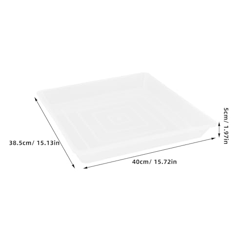 Plateaux carrés en plastique PP rigide et durable pour intérieur extérieur