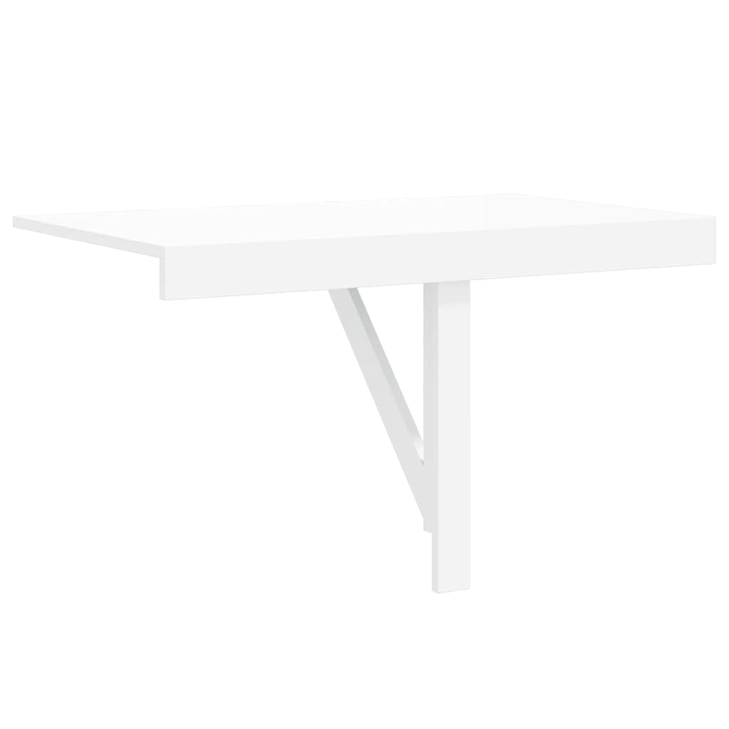 vidaXL Mesa Plegable de Pared Blanca 100x60 cm Mesita Auxiliar Abatilble Muro