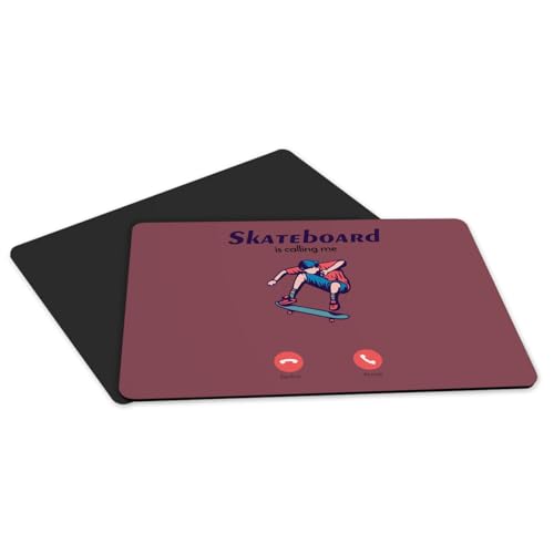 Sets de table grand format 39,5x28,5 cm rouge imprimé skateboard