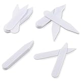 Forbidden Road Plastic Collar Stays for Men’s Dress Shirts 100Pcs Shirt Collar Stays