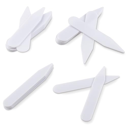Forbidden Road Plastic Collar Stays for Men’s Dress Shirts 100Pcs Shirt Collar Stays