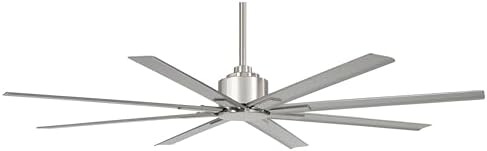 Minka-Aire F896-65-BNW Xtreme H2O 65 Inch Outdoor Ceiling Fan with DC Motor in Brushed Nickel Wet Finish