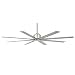 Minka-Aire F896-65-BNW Xtreme H20 65" Outdoor Ceiling Fan with Remote Control, Brushed Nickel Wet