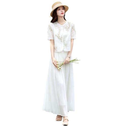 Ensemble patchwork brodé et imprimé chinois haut de gamme femme - 2