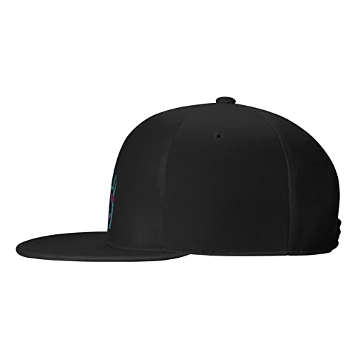 Snapback Hat Llama-With-Sunglass-Hipster Trucker Hat Hip Hop Classic Plaid Flat Baseball Cap Black #TOP2