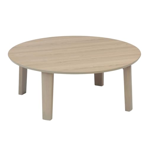 家具の里 リビングテーブル 85cm丸 ホワイト 円形 日本製 折りたたみ式 木製 ちゃぶ台 卓袱台 座卓 円卓 食卓 ローテーブル ラウンドテーブル おしゃれ 折れ脚 丸テーブル ウッドテーブル シンプル 和室 洋室