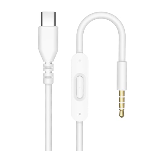Câble audio USB-C Solo 4 de rechange avec contrôle du microphone en ligne compatible avec Beats Solo4/Solo 3/Solo 2/Studio 2 3/Pro/Detox/Mixr/casque sans fil...