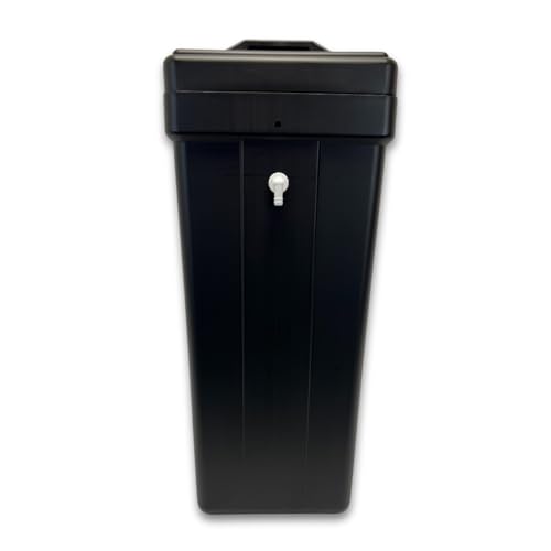 15x17x36 Rectangular Brine Tank for Water Softener with Brine Safety Float Included (Black)