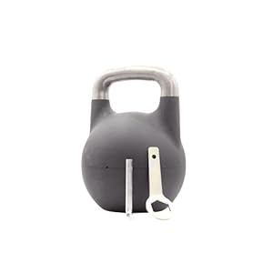 Kettlebell Kings Adjustable Competition Kettlebell – Adjustable Weight from 26 lb to 70 lb – Includes 7 Weight Plates for Strength Training at Home or Gym – Durable Steel Shell for Long-Lasting Use
