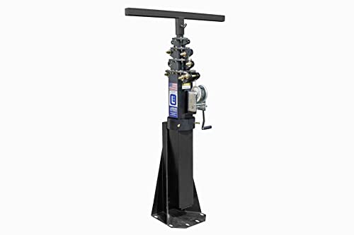 20 Foot Five Stage Fixed Mount Light Mast - Extends up to 20' - Collapses Down to 6.5' - Powder Black Finish