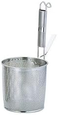 Sanho Sangyo AEK1803 Eco Clean Pipe Handle Punched Bottom Flat Boiled Colander, S, 18-8 Stainless Steel, Japan