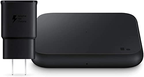SAMSUNG Wireless Charger Fast Charge Pad (2021), Universally Compatible with Qi Enabled Phones (US Version), Black, 9W