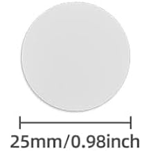 N-TAG 424 DNA NFC Sticker, 25mm, White, Round, Waterproof, Paper, for Trusted IoT Applications 50, White tag