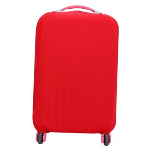 FRCOLOR Funda Elástica para Maleta Cubierta Protectora Antiarañazos y Antipolvo para Equipaje de Viaje Acceso Fácil Asas Color Rojo
