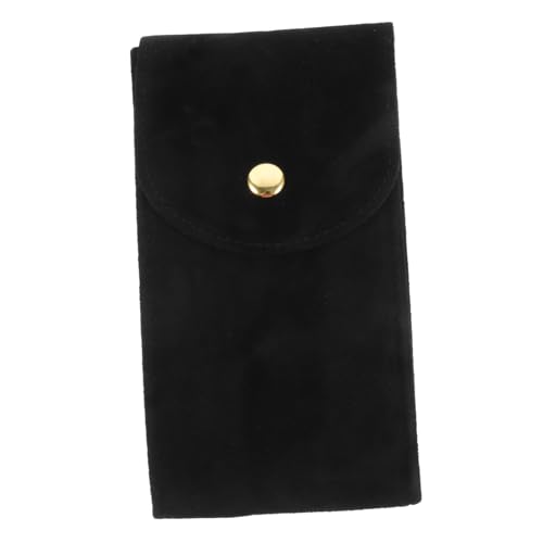 WRITWAA Portable Watch Pouch Storage Bag Snap Button Design Jewelry Organizer for Camping Travel High Grade Material Watch Case Holder for Watch Lovers