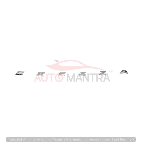Image of Brezza Self Adhesive | Metal Sticker Logo Badge 3D Emblem Car Sticker