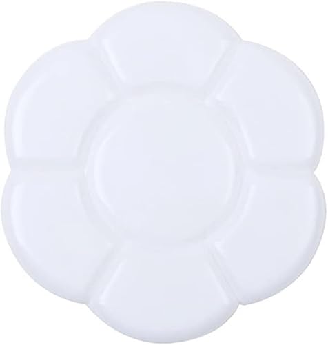 Luckstar Paint Palette, 1Pc Plastic Plum Blossom Shaped Paint Palette Color Mixing Tray Paint Mixer Art Tool For Artist #TOP1
