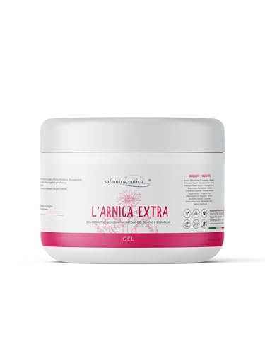 Saf.Nutraceutica - L'árnica extra, árnica para caballos de uso humano, garra del diablo, glucosamina y boswellia. Alivio inmediato para músculos y articulaciones, no irrita, no enrojece - 500 ml