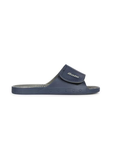 Bata Men's Blue Slip-on Slide 8 UK - Image 5
