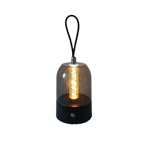 FROMCEO Lámpara de escritorio LED portátil de 3 modos recargable para tiendas de campaña al aire libre, decoración de interiores, lámpara LED táctil portátil