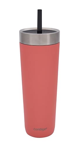 Contigo Botella térmica 720 ml | 100% a prueba de fugas, sin derrames | Botella térmica de acero inoxidable aislada con tapa | se enfría durante 14 horas | Taza termo | termo Libre de BPA