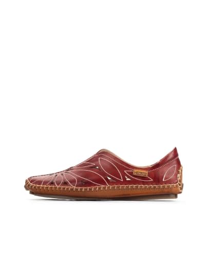 Image of PIKOLINOS Jerez 578-7399 Women's Slip-On Moccasins - Premium Calfskin Leather - Removable Cushioned Insole, Elastic Fit, Lightweight Everyday Comfort and Support