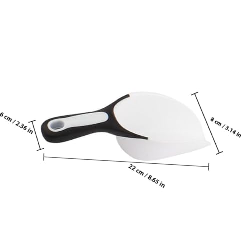 Pala para hielo de PP blanco reutilizable y ligera para granos 2