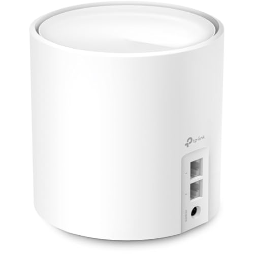 Image of TP-Link Deco X60(1-Pack) AX5400 Whole Home Mesh Wireless WiFi System, Next-Gen Wi-Fi 6, OFDMA and MU-MIMO, HomeCare Build-in Antivirus, Parental Control, Compatible with Alexa (2800 sq ft)