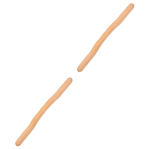 TOVINANNA Pcs Wooden Manual Massage Sticks Body Massage Tools Guasha Stick Solid Wood Foot Portable for Travel