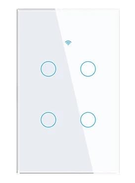 Avatto ZTS02-EU-B4 Smart Zigbee 4-Gang Touch Light Switch