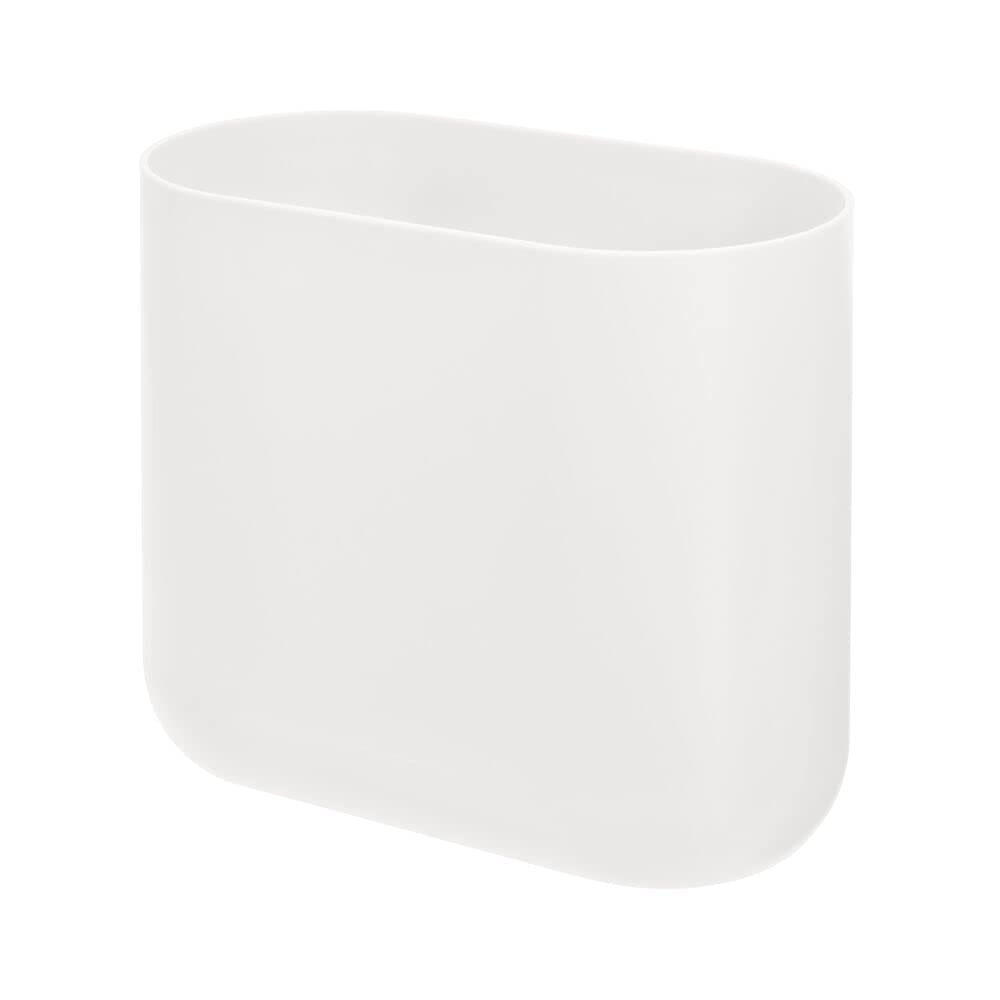 iDesign Cade Trash Can - Small White Bathroom Bin -28