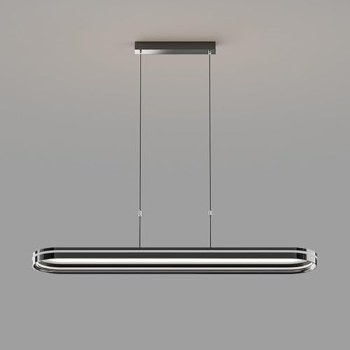 Lámpara colgante moderna sobre mesa de comedor y cocinas americanas LED