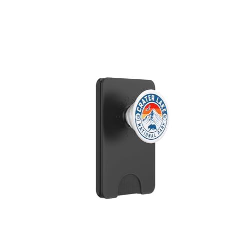 PopWallet MagSafe Crater Lake PopSockets anti-perte de carte bleu