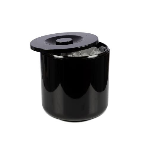 Plastic Insulated Ice Bucket Black 4ltr