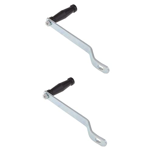 Gogogmee Anhängergriffe 2st Winschkurbel Haltegriffe Griffe Anhängergriff Segelboot Anhängerwinde Wohnmobil Fensterkurbel Knopf Windenkurbel Freigeben Gaspedal Dämpfer Zubehör Handgriff Black Verzinkt