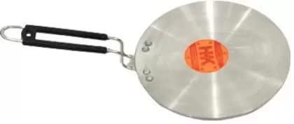 Image of Aluminium Induction Base Tawa for Making Chapati /Roti /Dosa /Chilla /Paratha and Many More with Stainless Steel Handle