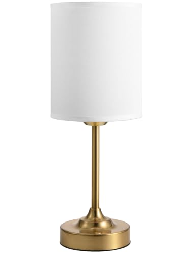 Image of Touch Control Cordlss Table Lamp, USB-C Rechargeable Lamp with Stepless Dimming, 4000mAh Battery Operated Vintage Bedside Lamp for Bedroom, Living Room, Night Light & Emergency Lighting, Brass, 1 Pack