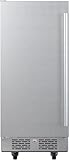 Avallon AFR152SSODLH 15 Inch Wide 3.3 Cu. Ft. Outdoor Compact Refrigerator with LED Lighting and Left Swing Door