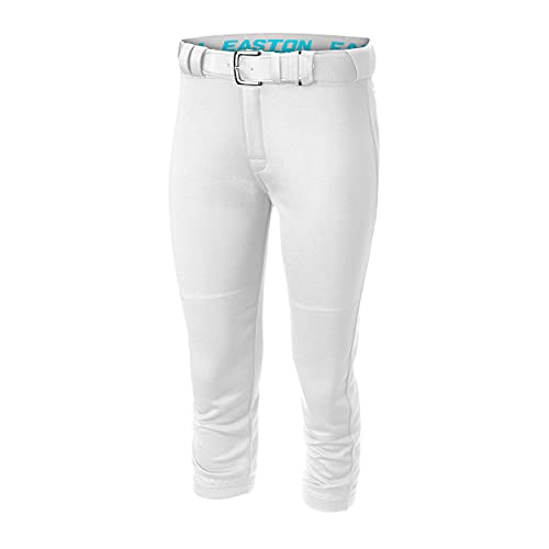 Easton Girls Youth Small Pants, White, Small US