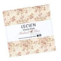 Charm Pack Madame Fleur by Jera Brindig for Lecien Japan 42 x 5 x 5 inch Squares First Class Cotton Quilting Fabric