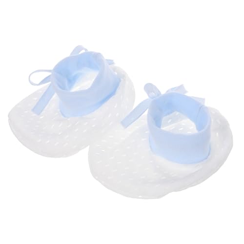 LIFKOME Soft Comfortable Newborn Mittens Anti-scratch Hand Mittens Drawstring Neutral Color