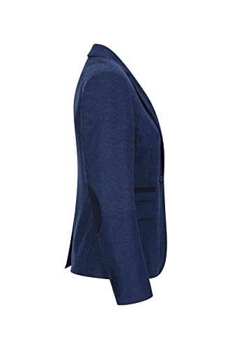 Womens Tweed Herringbone Trouser Navy Blue 1920s Vintage Classic Gatsby Blinders3