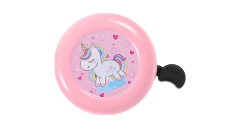 Unicorn Themed Bike Bells, Purple and Pink Metal Bicycle Accessories, Kids Cycling Safety Bells with Magical Design, 2 Pack
