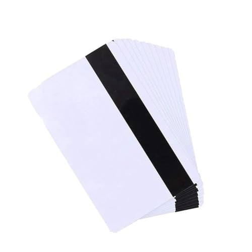 Juego de 10 tarjetas de PVC blancas con tiras magnéticas 3 pistas para tarjetas de regalo para estudiantes universitarios escolares, imprimibles