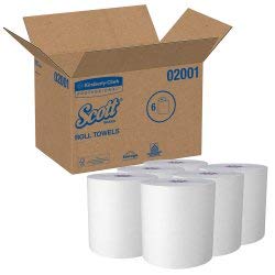 Scott Essential Paper Towel, Hardwound Roll 8 Inch X 950 Foot, 02001 - CASE of 6