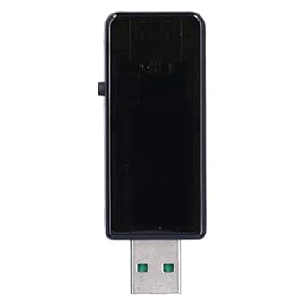 LCD Display USB Testers, 5A Interface Fast Charging Protocols USB Tester Safety for(black)