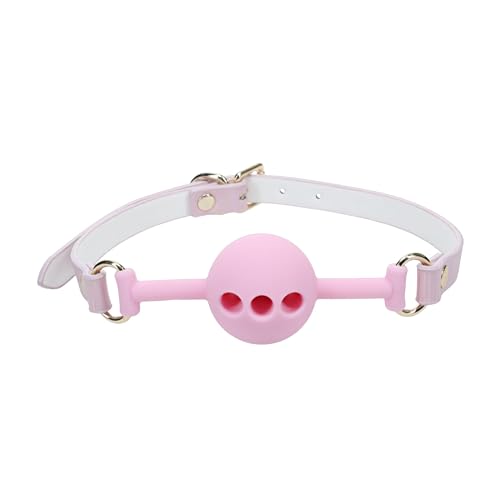 Bâillon en silicone rose Ouch! accessoire BDSM fétichisme