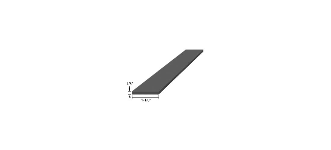CRL 1/8" x 1-1/8" x 4" EPDM Rubber Setting Blocks - 100 Pack