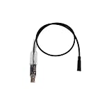 Oniissy USB-Programmierkabel, elektrisches Fahrrad, Mittelmotor, langlebiges Kabelzubehör, für Bafang-Programmierung, 5-poliges USB-Kabel für BBS01, BBS02, BBBSHD, USB, Gummi, schwarz